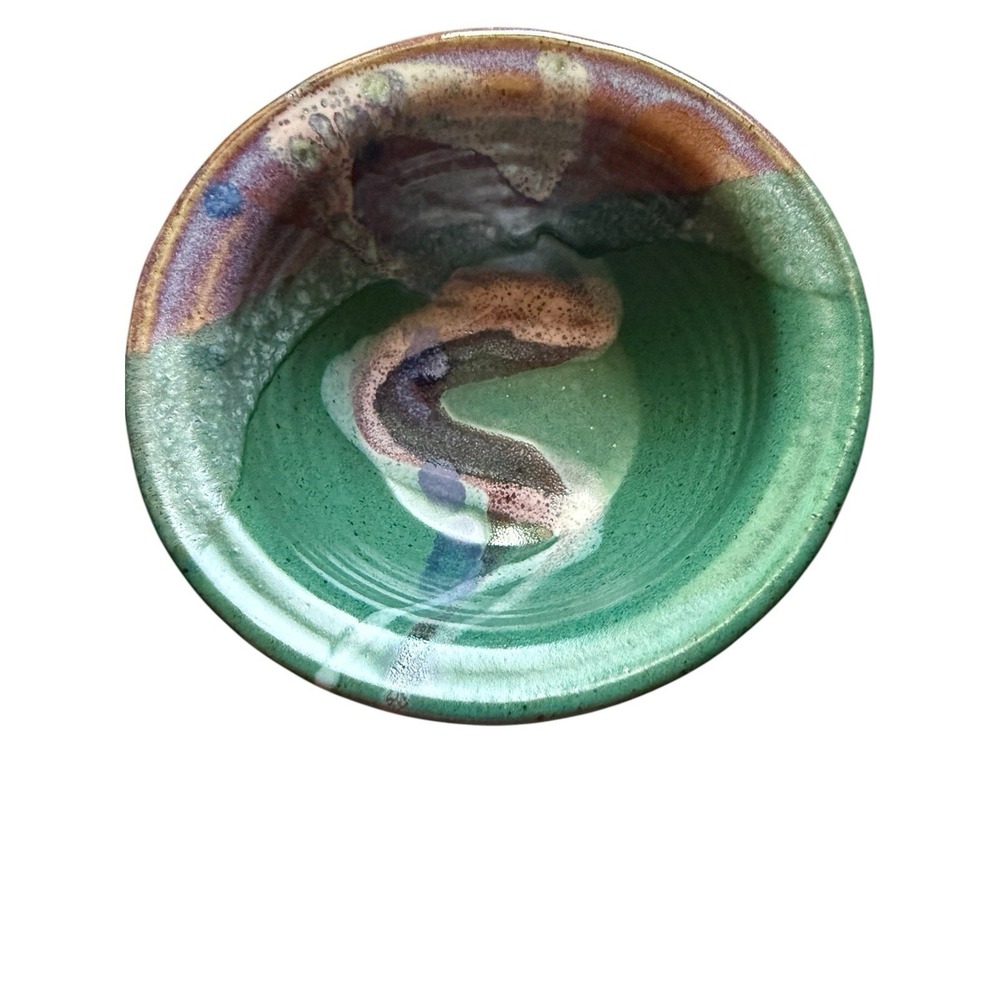 Studio Pottery Soup Cereal Serving Bowl Bruce Larrabee Ceramics SIGNED 6.5"x3.5"